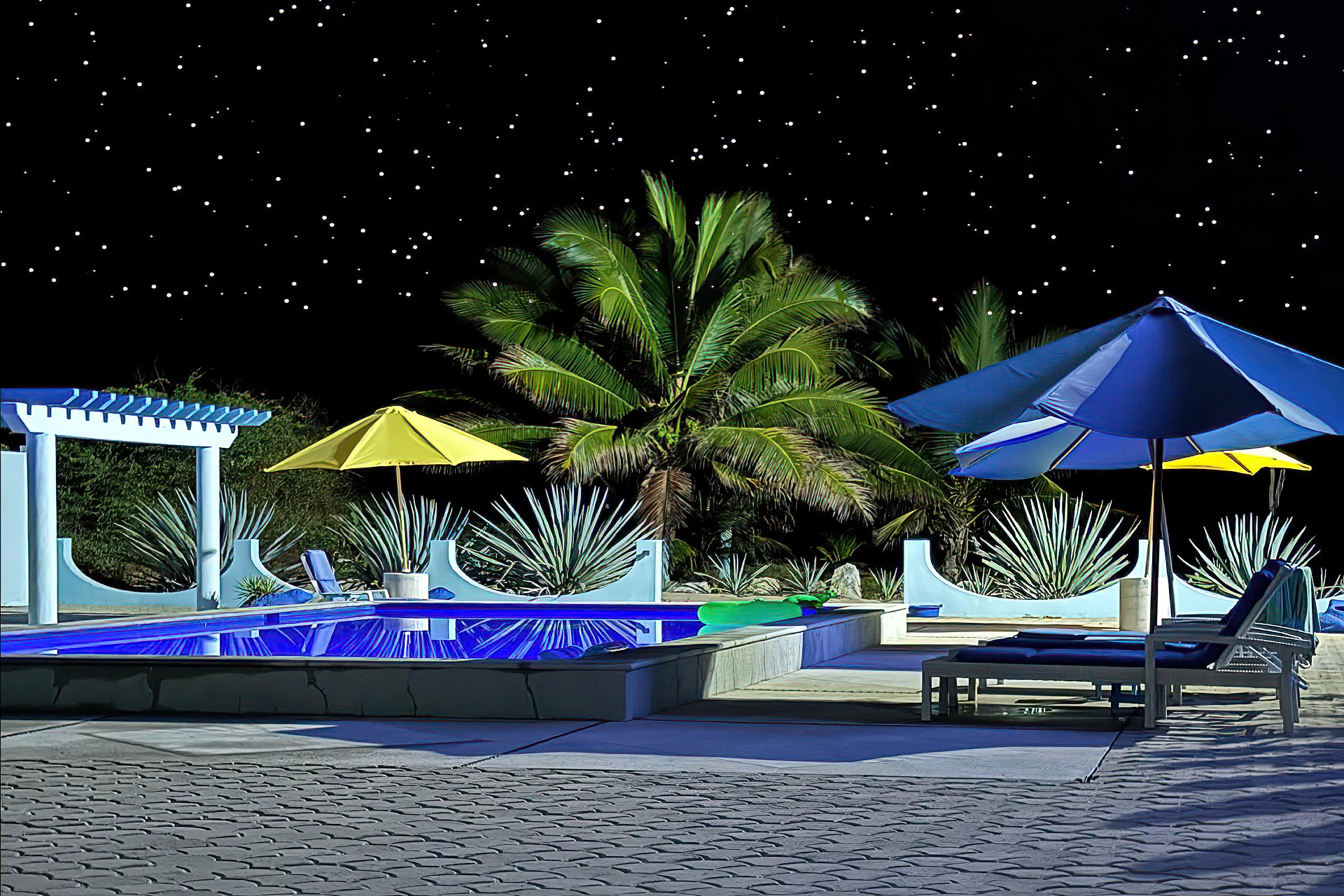 Villa Star of the Sea Night Pool Deck